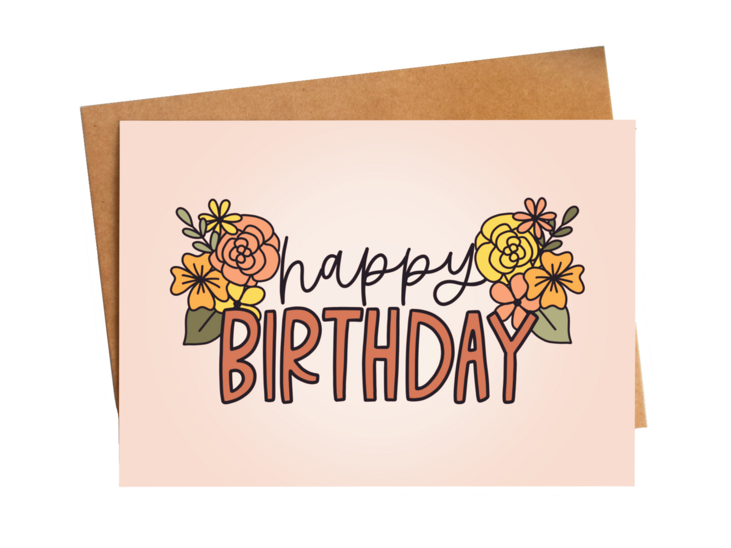 Floral Happy Birthday Card | Cute Greeting Cards for Her – KynYouBelieveIt
