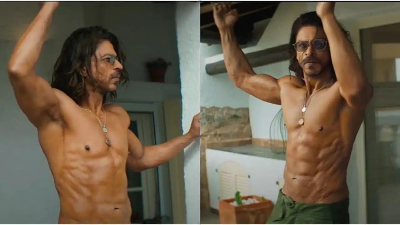 Shah Rukh Khan's ripped and shirtless avatar in Pathaan's song Besharam  Rang is nothing but a THIRST TRAP | PINKVILLA