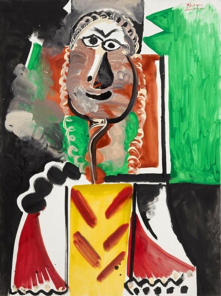 Picasso, «Buste d'homme»