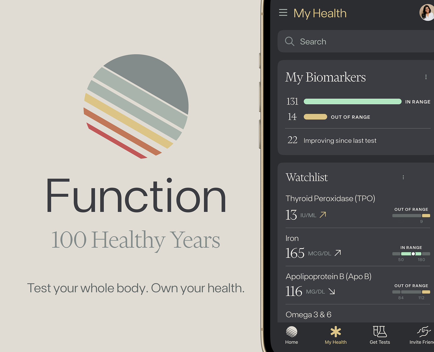 Function Health • 100 Healthy Years