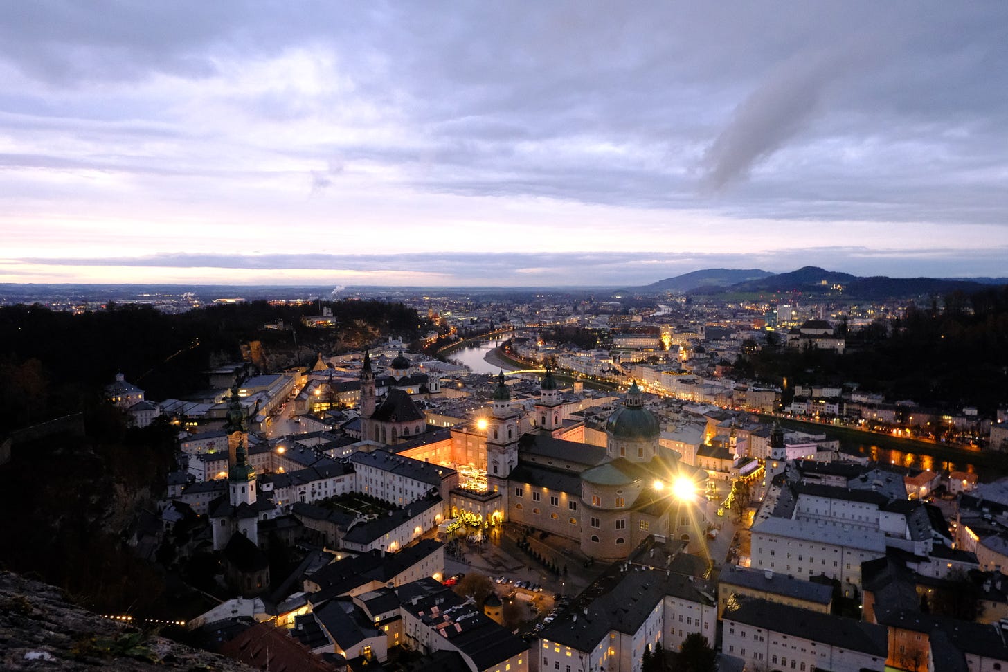 View of Salzburg from Fortress Hohensalzburg