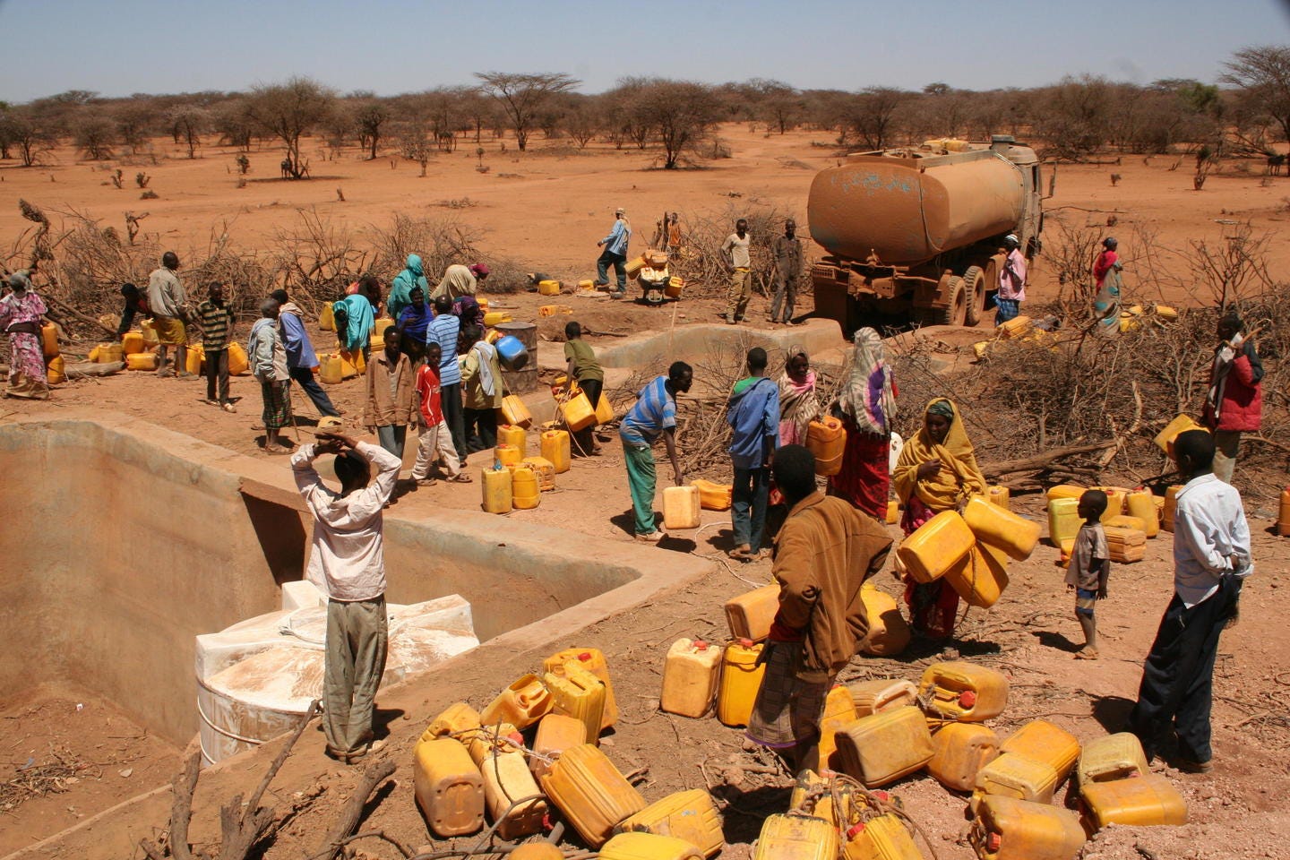 Water distribution in the Horn of Africa