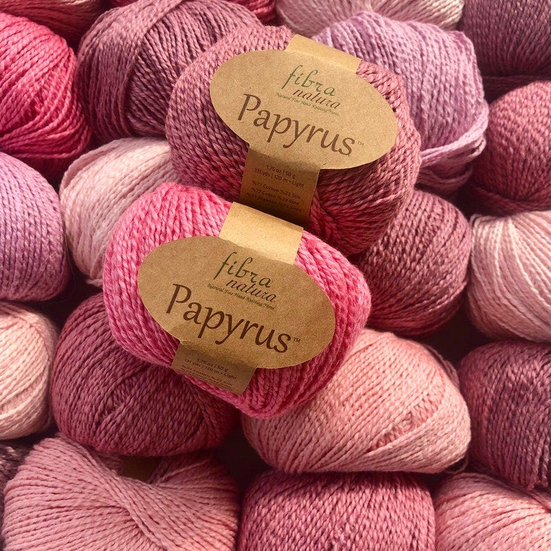 Cotton Silk Yarn Fibra Natura Papyrus Yarn Cotton Yarn Silk Blend Yarn Crochet Yarn Summer Yarn image 9