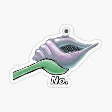 The Magic Conch Shell" Sticker for Sale by Hoodzyhero | Redbubble
