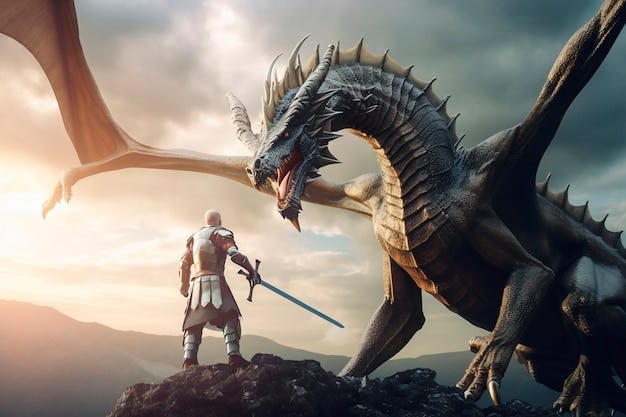26,000+ Knight Slaying Dragon Pictures