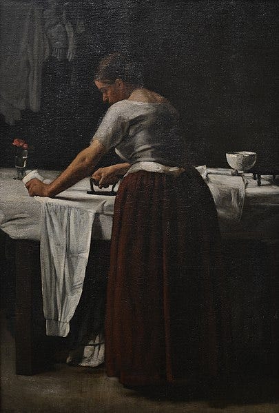 File:Woman Ironing, by François Bonvin.JPG