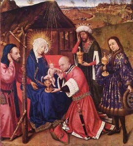 Adoration of the Christ Child by the Three Kings - Jacques Daret, ca 1403
