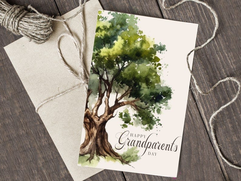 Grandparents Day Card Digital PDF image 1