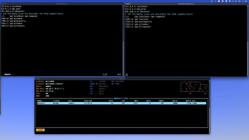 update etc hosts with node 2 ip and name