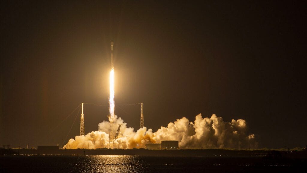 SpaceX Launches Starlink Gen2 Satellites from Florida.