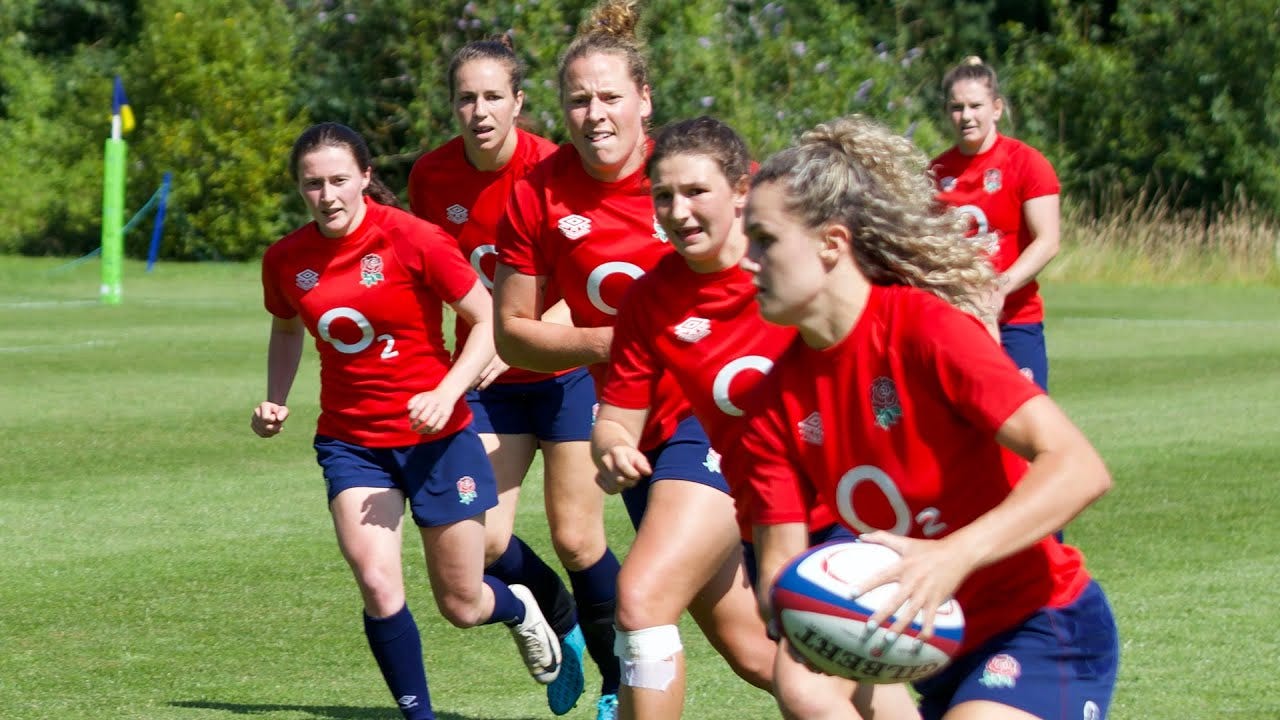 England's Red Roses train towards 2022 Rugby World Cup at the University of  Bath - YouTube
