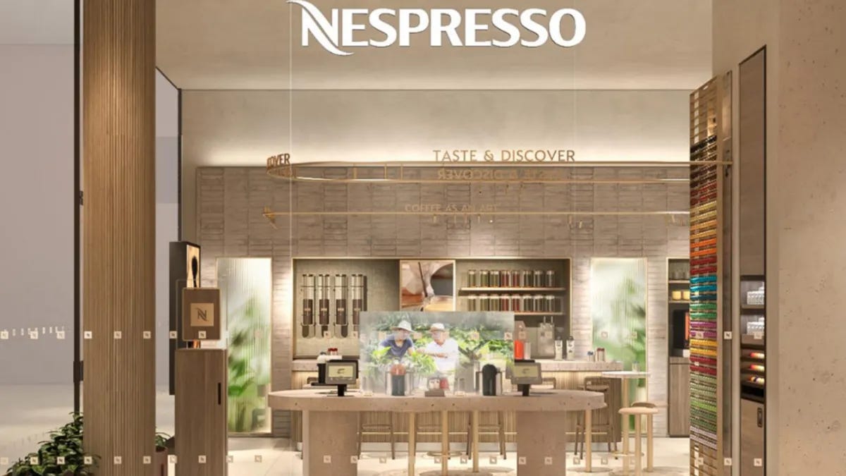 Nespresso's new boutiques.