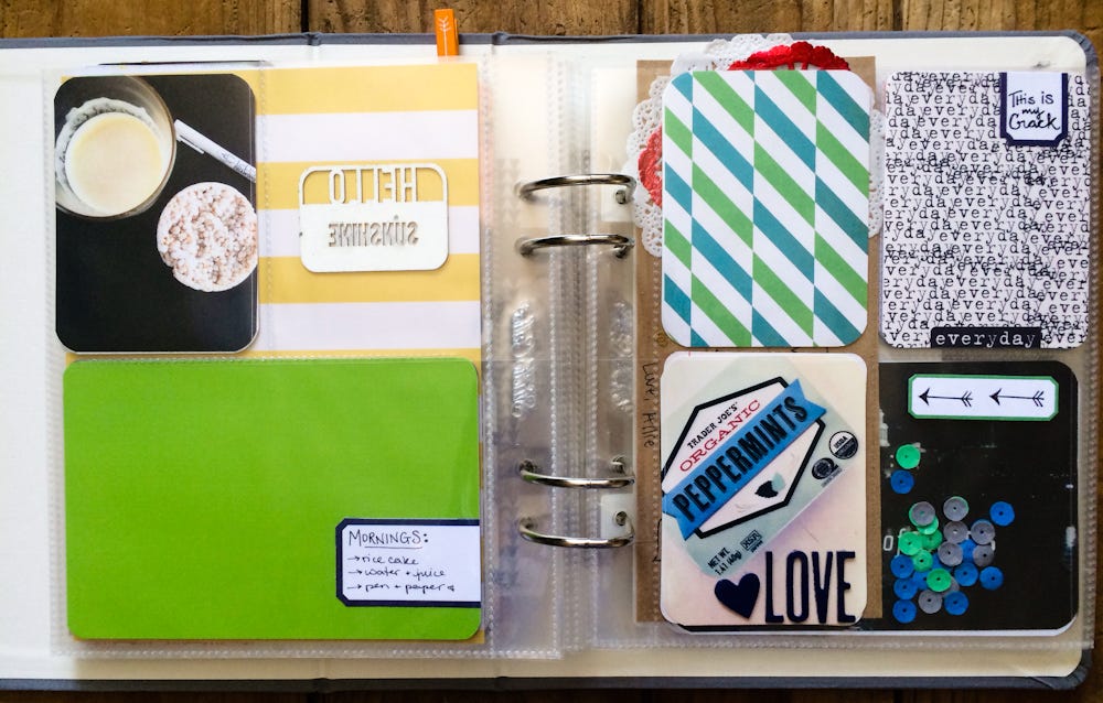 rukristin Project Life monthly small album approach