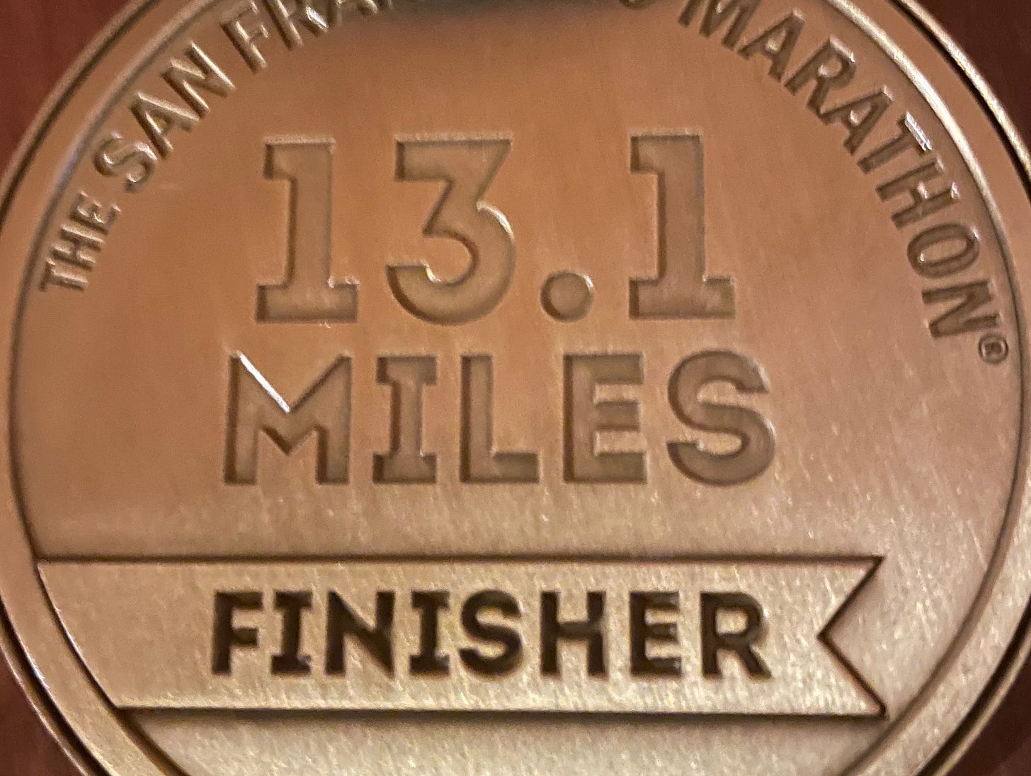 13.1 miles half marathon medal