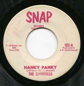 The Shondells – Hanky Panky / Thunderbolt (1964, Vinyl) - Discogs