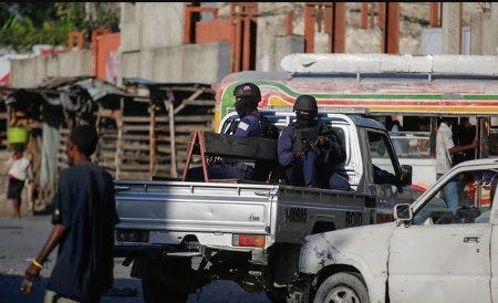 Membres d'un gang en Haïti Membres d'un gang en Haïti