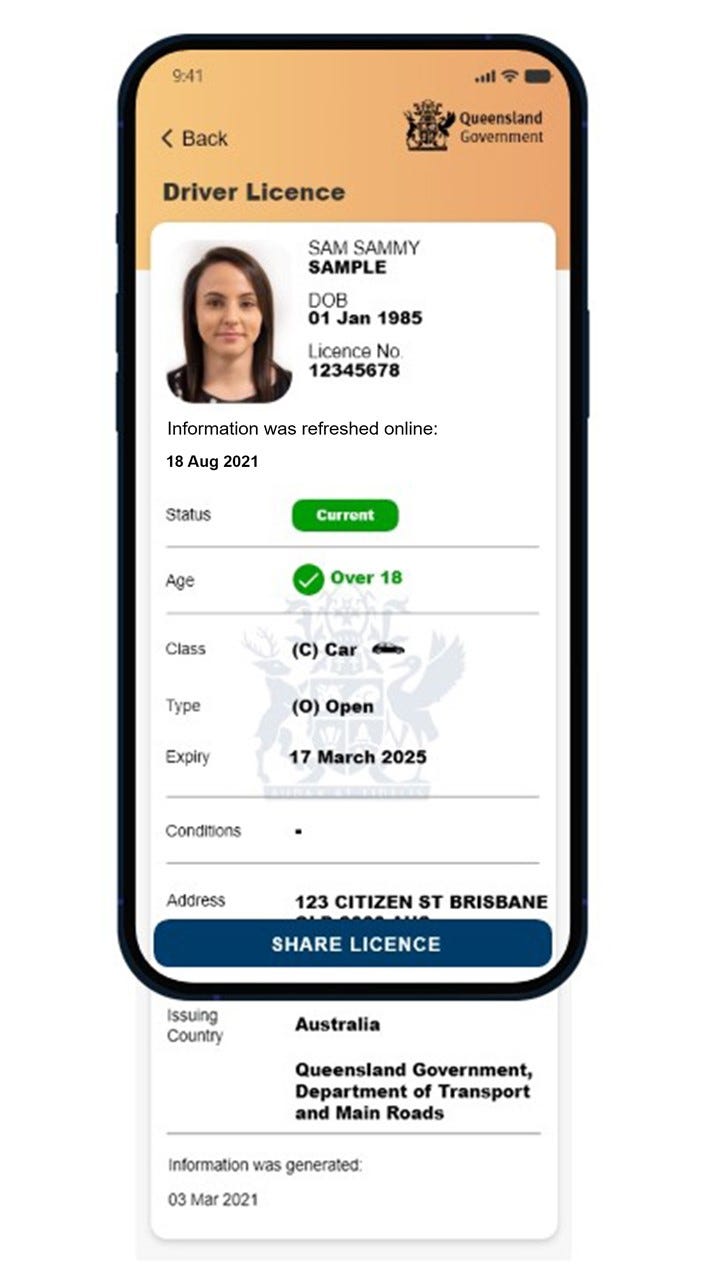 The QLD Digital Drivers Licence