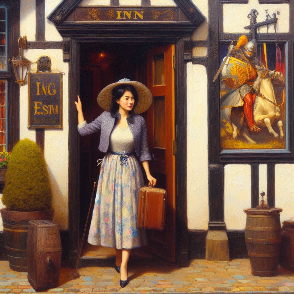 Arriving. Image by Bing