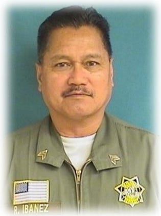 Raymond Ibanez wearing his California correctional sergeant's uniform.