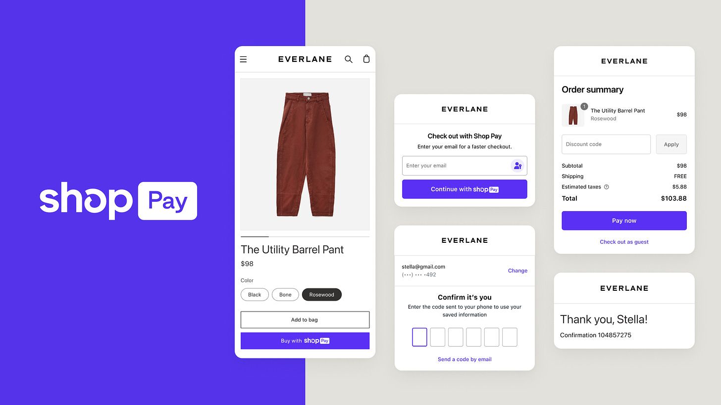 ShopPay spotted on non-Shopify website as clothing retailer Everlane adds solution to homegrown CMS