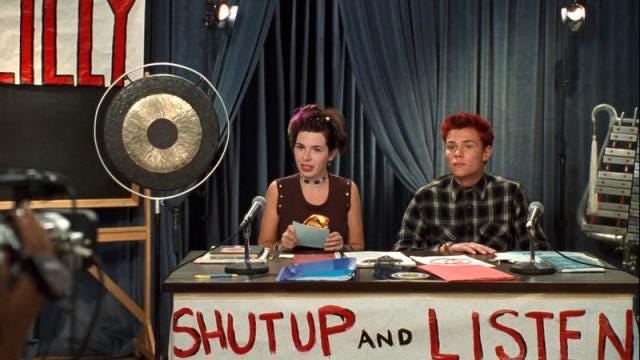 Lilly Moscovitz from “The Princess Diaries” wants to start an actual “Shut  Up and Listen” podcast