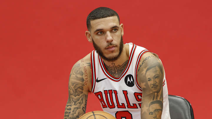 Lonzo Ball Wears Safe Sneakers to Chicago Bulls Media Day