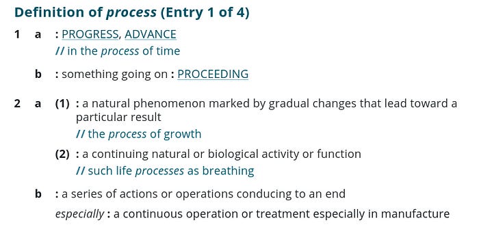 definition of a process