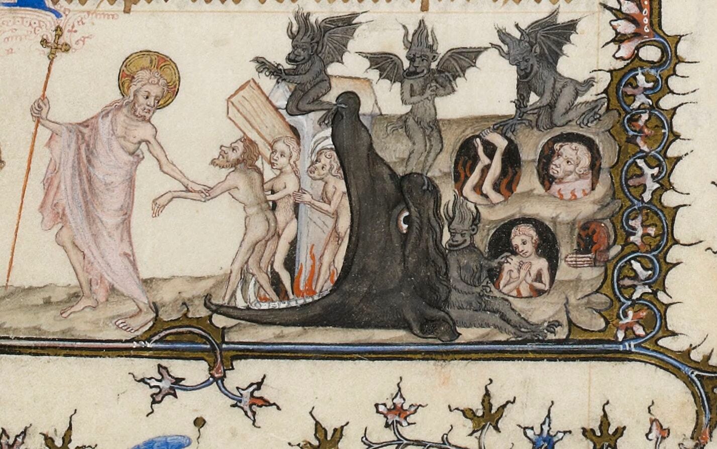 Harrowing of Hell – Manuscript Art