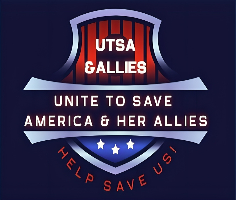 UTSA (Unite to Save America) Logo representing the mission to preserve freedom and truth in America.