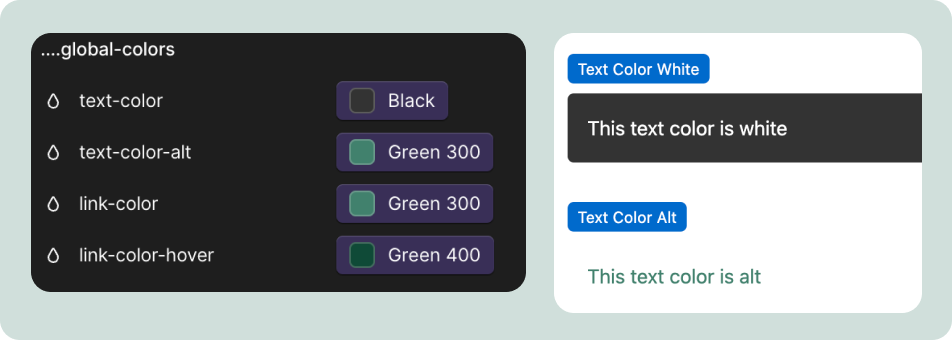 Using colors in the Variables-Based Design System