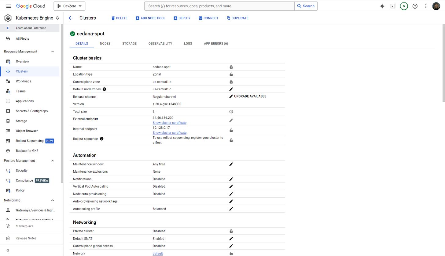 Using Cedana to Live-Migrate Stateful Workloads Between Spot Instances