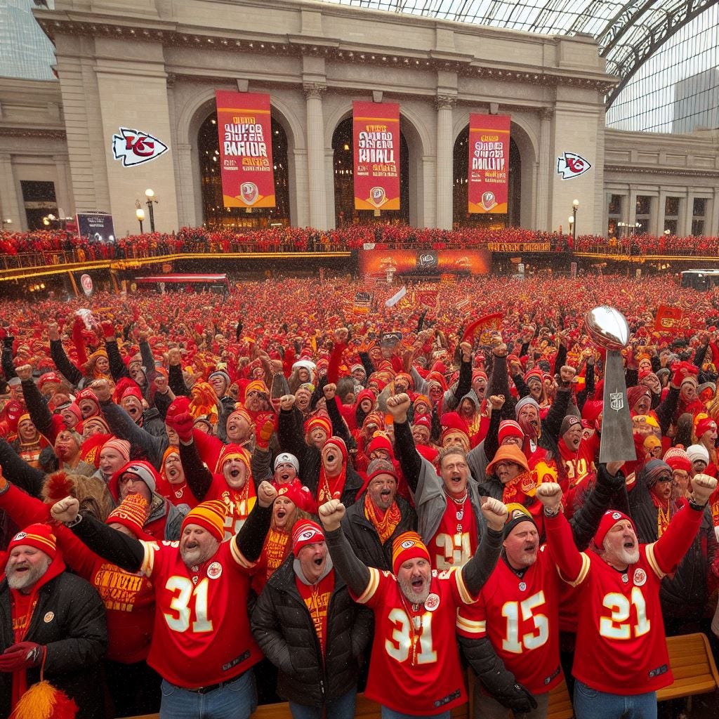 Pseudo Chiefs Rally. Image by Bing