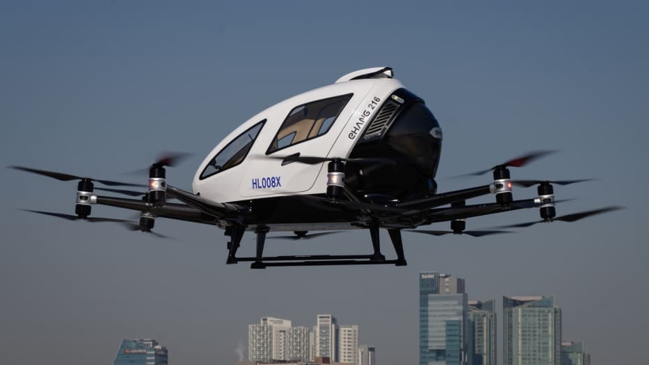 China lets Ehang operate fully autonomous, passenger-carrying air taxis