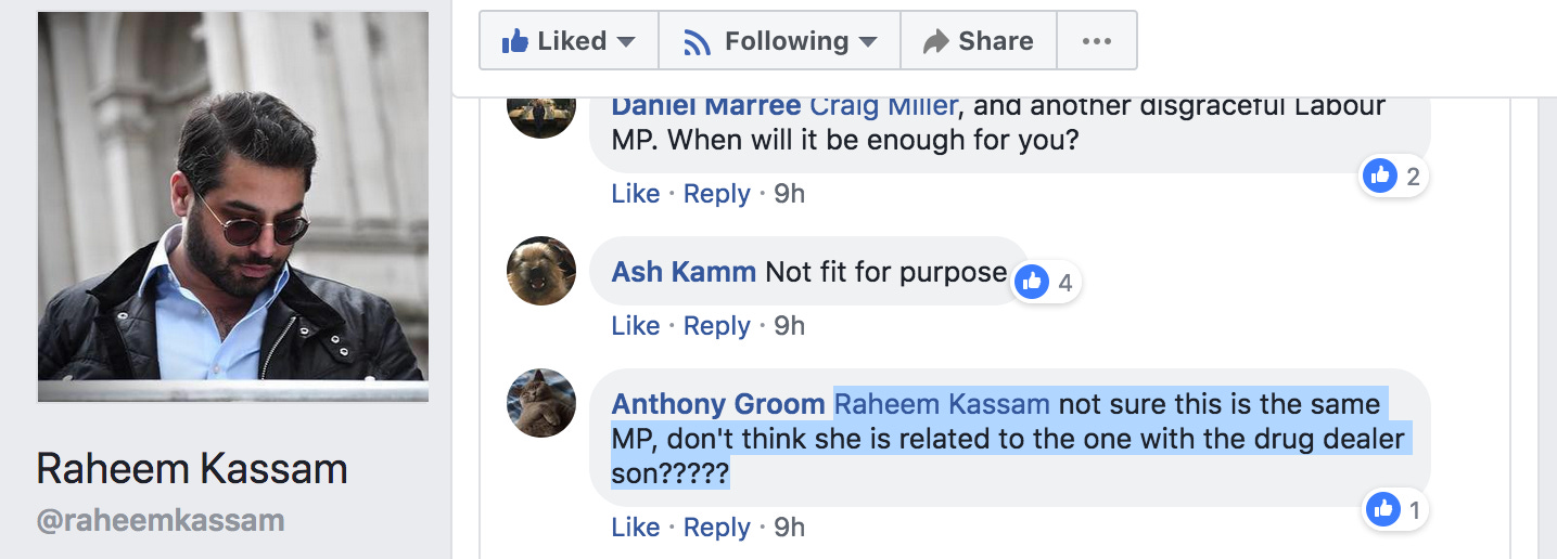 Raheem Kassam - Fiona Onasanya - Kate Osamor Libel Comment 3