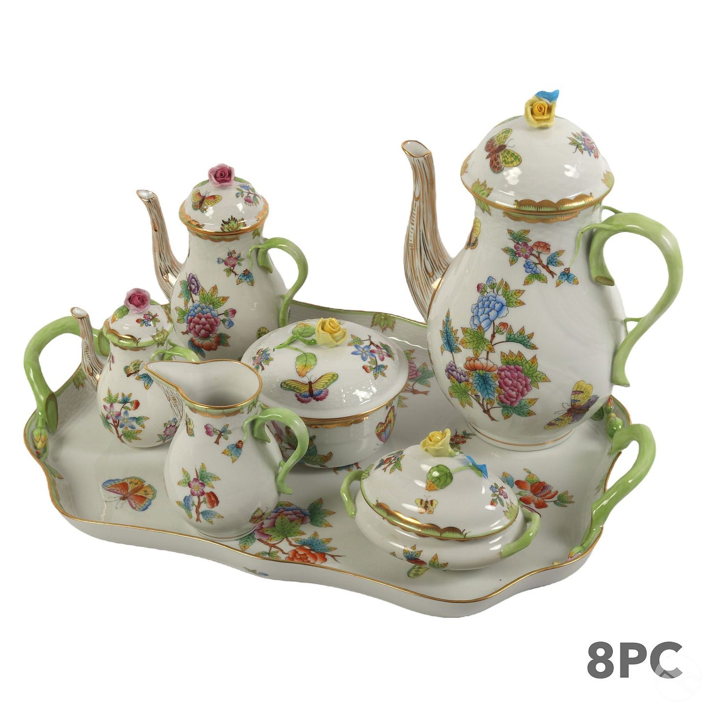 Herend Hungarian Porcelain Queen Victoria Tea SET