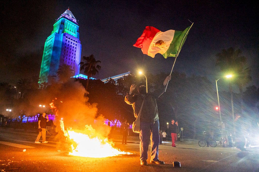 The Los Angeles immigration protests The Los Angeles immigration protests