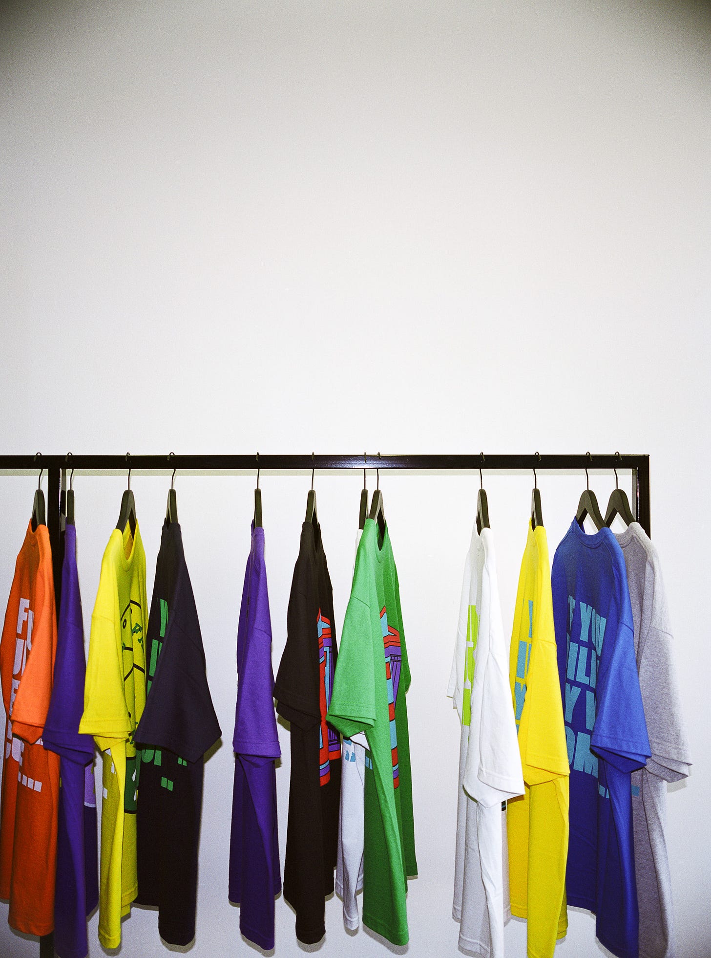 Photo of rack of t-shirts, Fairfax District, Los Angeles