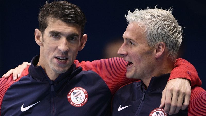 michael phelps overshadows ryan lochte