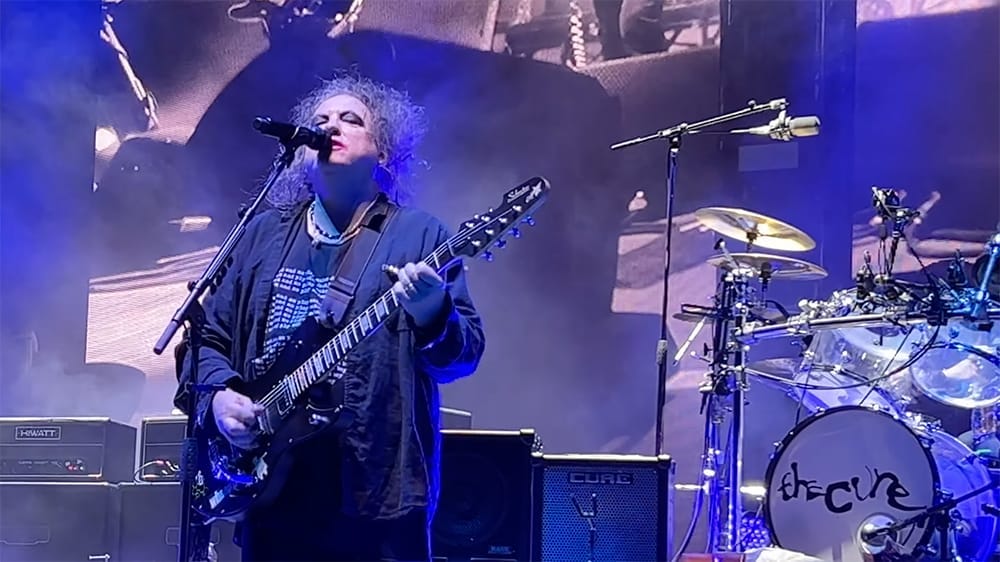 Robert Smith of The Cure in concert