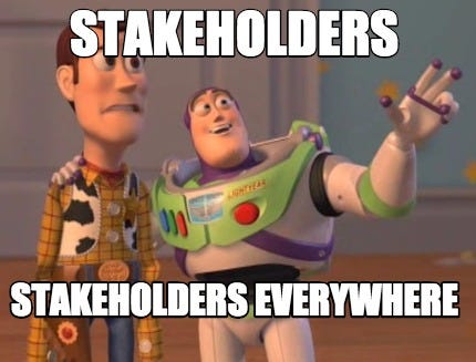 Meme Maker - Stakeholders Stakeholders everywhere Meme Generator!