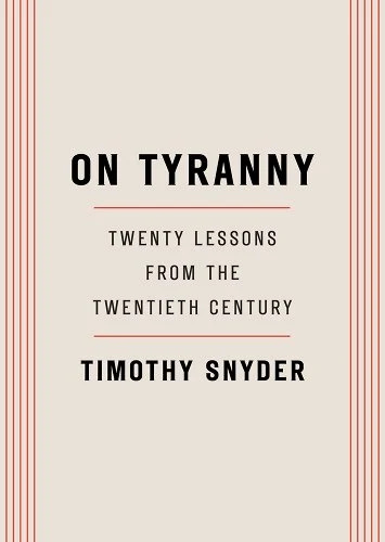 cover for On Tyranny by Timothy Snyder