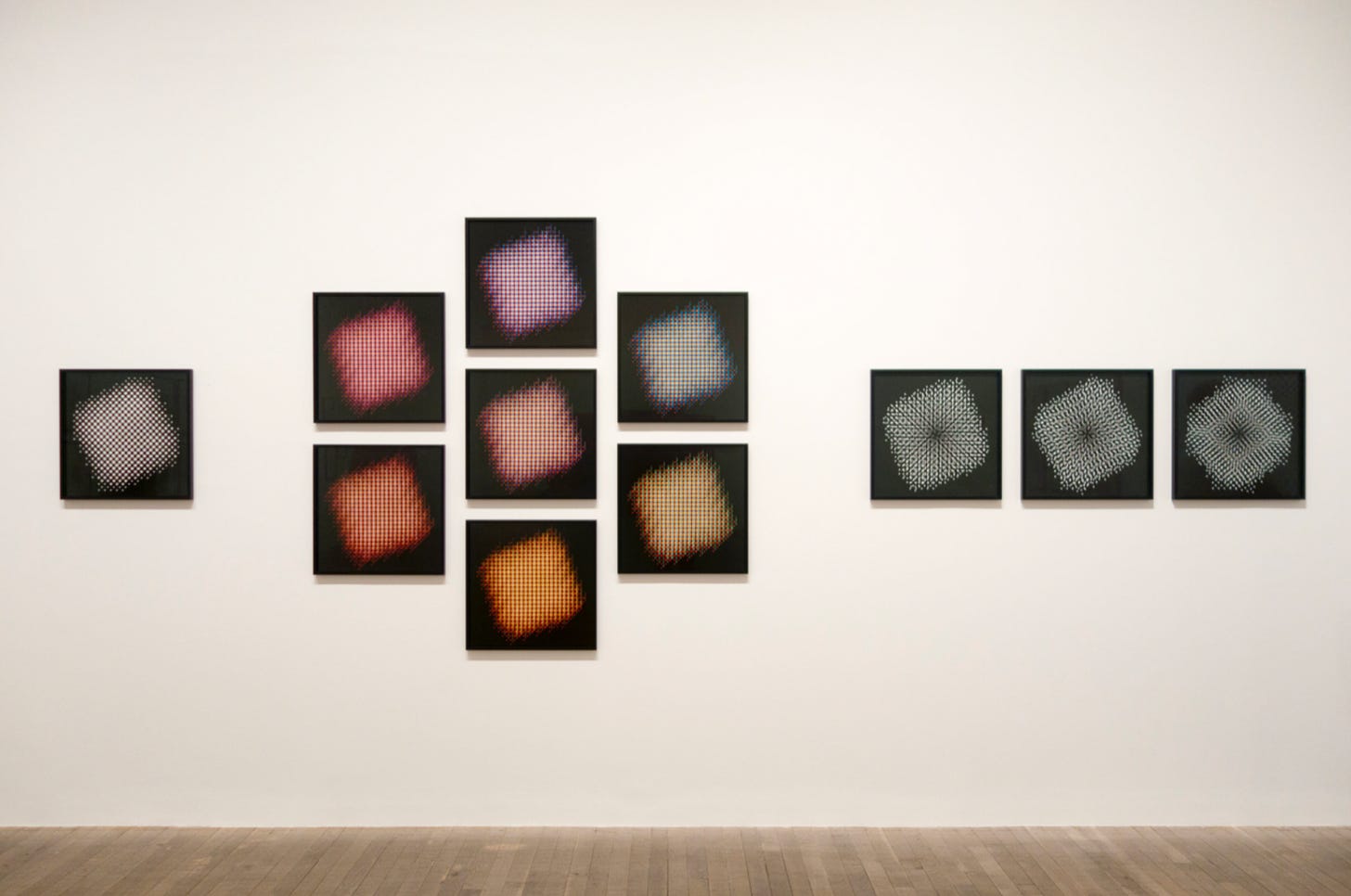 installation of generative photography and abstract art by gottfried jäger at the tate modern in london