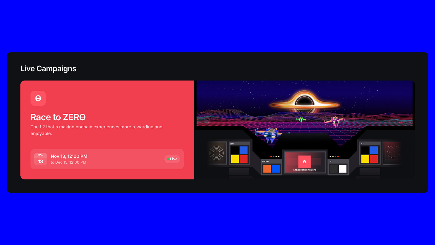 Layer3 Launchpad - Race to ZERO - Zerion