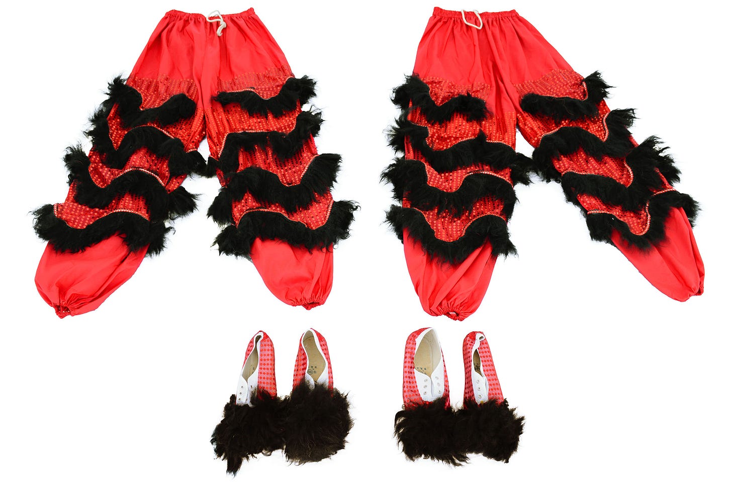 Lion Dance Costume, Southern Style - Black & Red - DragonSports.eu