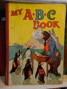 Antique book of ABC's 