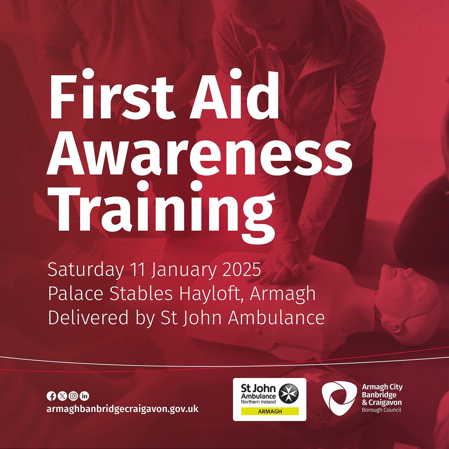 Free First Aid Awareness Training Saturday 11th January 2025 - Armagh Today