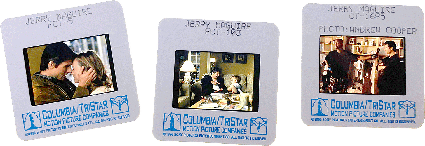 JERRY MAGUIRE slides; courtesy of Columbia/TriStar.