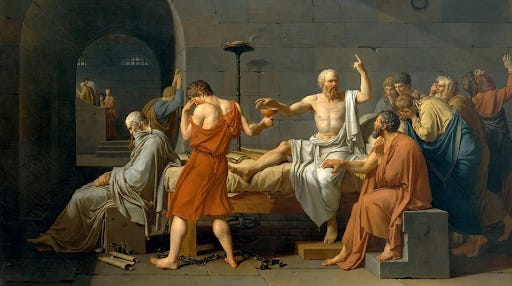 Story Behind the Picture: The Death of Socrates - Bilkent Philosophy