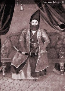 Portrait of Imam Shah Nizar from his Mausoleum. Image Courtesy of The Essential Ismaili