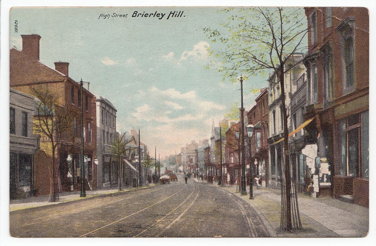 High Street Brierley Hill Staffordshire Postcard High Street Brierley Hill Staffordshire Postcard